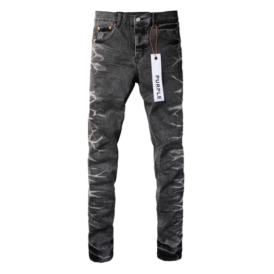 Lila Gradient Grau Ripped Jeans
