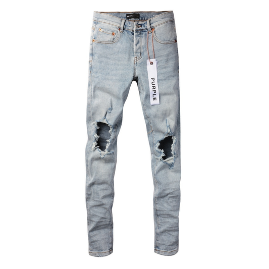 Lila Triple Ripped Jeans