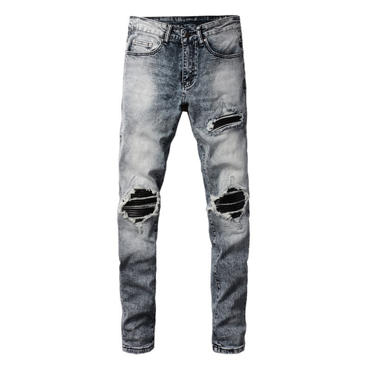 Schwarz Patch Jeans – Variante 3