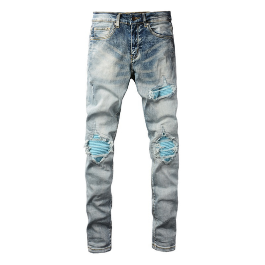 Blau Patch Jeans – Variante 3