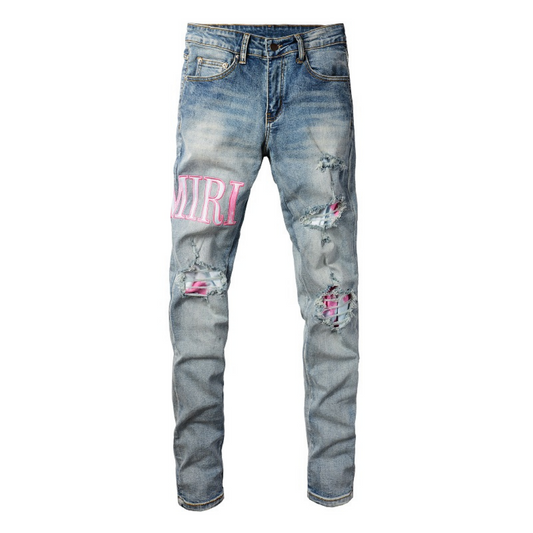 Logo Distressed Jeans – Variante 2