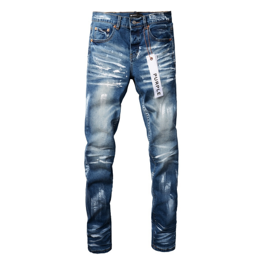 Lila Paint Gradient Blau Jeans
