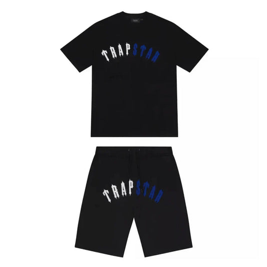 Short Set Schwarz Blau
