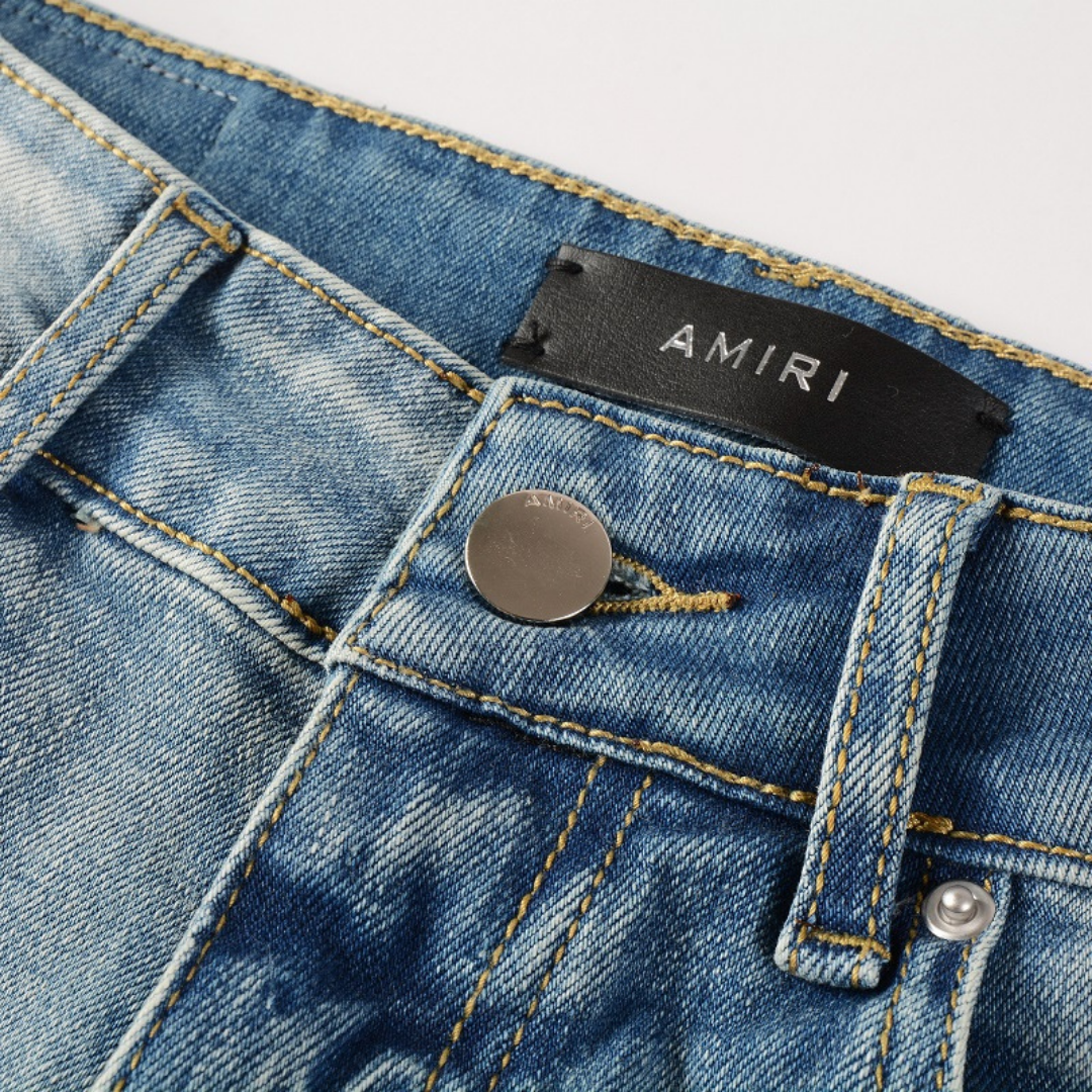 Rot Diamond Patch Jeans