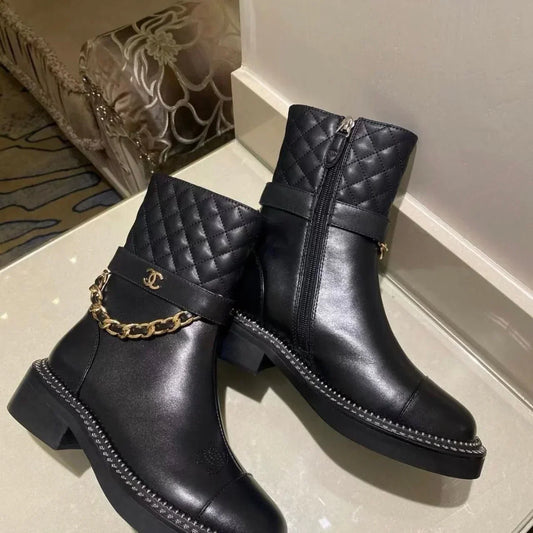 Gold Chain Stiefel