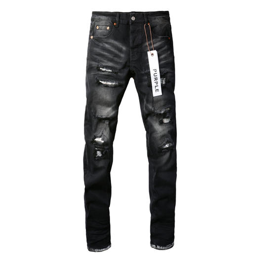 Lila Gradient Schwarz Jeans – Variante 4