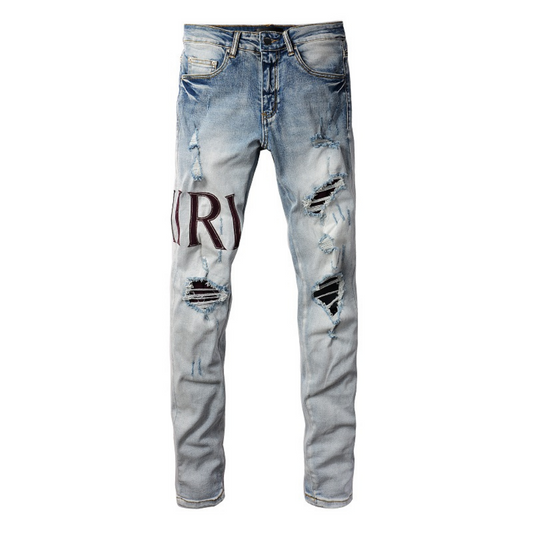 Logo Distressed Jeans – Variante 2