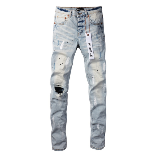 Lila Paint Light Blau Jeans