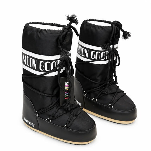 "MB" Lace-Up Winter Boots